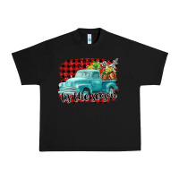 Black Tis The Season Christmas Truck Urban Heavy Tee - FaDigitalArtStudio