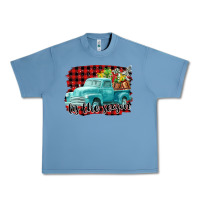 Pebble Blue Tis The Season Christmas Truck Urban Heavy Tee - FaDigitalArtStudio