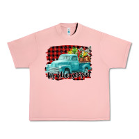 Salmon Tis The Season Christmas Truck Urban Heavy Tee - FaDigitalArtStudio