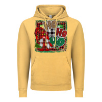 Vintage Mustard Ho Ho Ho Gnomes Vintage Hoodie - CowhideDigitalArt