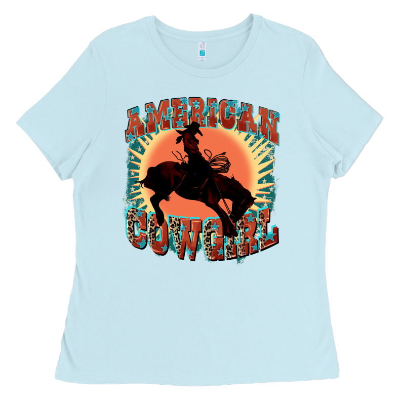 American Cowgirl 4th Of July Ladies Tee by FaDigitalArtStudio | Teevron
