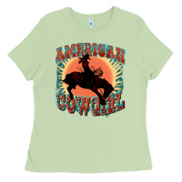 Matcha American cowgirl 4th of july Ladies Tee - FaDigitalArtStudio