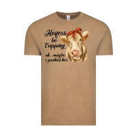 Vintage Coffee heifer's be trippin' charolais cow Vintage Tee - RanaPortraitStore