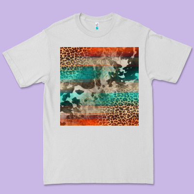 Leopard Cowhide Pattern Premium Tee Designed By Cowcowdesign