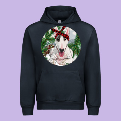Bull Terrier And Farm Urban Hoodie Designed By Ranaportraitstore