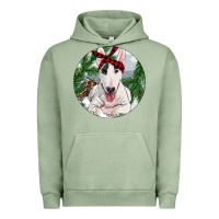 Pigment Oil Green Bull Terrier And Farm Urban Hoodie - RanaPortraitStore