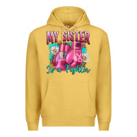 Antique Gold Breast Cancer My Sister Is A Fighter Premium Hoodie - Artiststas