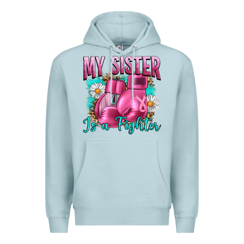 Breast Cancer My Sister Is A Fighter Premium Hoodie by Artiststas | Teevron