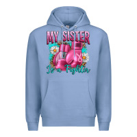 Colony Blue Breast Cancer My Sister Is A Fighter Premium Hoodie - Artiststas