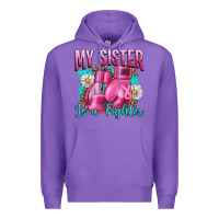 Purple Breast Cancer My Sister Is A Fighter Premium Hoodie - Artiststas