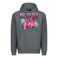 Rock Breast Cancer My Sister Is A Fighter Premium Hoodie - Artiststas