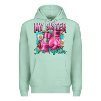 Seafoam Breast Cancer My Sister Is A Fighter Premium Hoodie - Artiststas