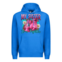 True Royal Breast Cancer My Sister Is A Fighter Premium Hoodie - Artiststas