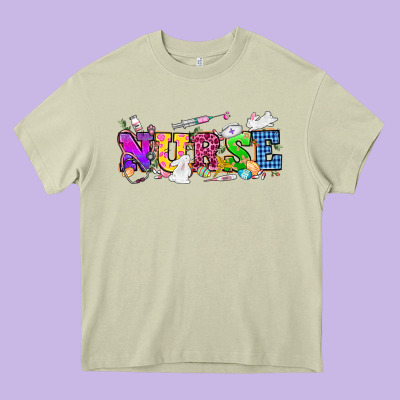 Easter Nurse Easter Day Heavy Core Tee Designed By Howdyjamesfarm
