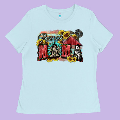 Ranch Mama Motthaer's Day Ladies Tee Designed By Fadigitalartstudio