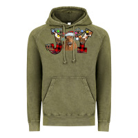 Vintage Olive Joy Longhorn Vintage Hoodie - CowhideDigitalArt