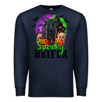 Navy spooky heifer black angus Premium Sweatshirt - RanaPortraitStore