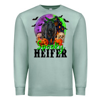 Seafoam spooky heifer black angus Premium Sweatshirt - RanaPortraitStore
