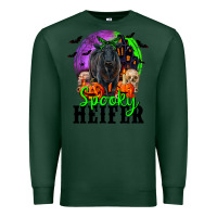 Sports Green spooky heifer black angus Premium Sweatshirt - RanaPortraitStore