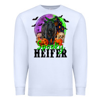 White spooky heifer black angus Premium Sweatshirt - RanaPortraitStore