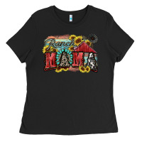 Black Ranch mama Motthaer's Day Ladies Tee - FaDigitalArtStudio
