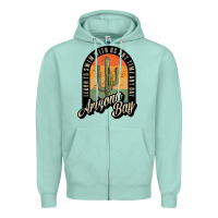 Seafoam Arizona Bay Swim Team Zipper Hoodie - DesigneFamous