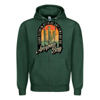 Sports Green Arizona Bay Swim Team Zipper Hoodie - DesigneFamous