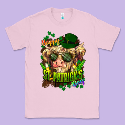 St. Patrick's Day Cow Classic Tee Designed By Howdyjamesfarm