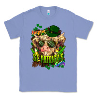 Colony Blue St. Patrick's Day Cow Classic Tee - HowdyJamesFarm