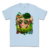 Dusty Blue St. Patrick's Day Cow Classic Tee - HowdyJamesFarm
