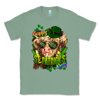Sage St. Patrick's Day Cow Classic Tee - HowdyJamesFarm