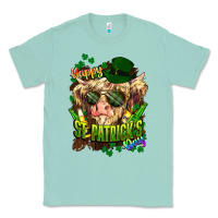 Seafoam St. Patrick's Day Cow Classic Tee - HowdyJamesFarm