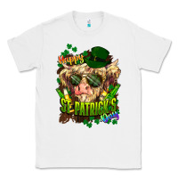 White St. Patrick's Day Cow Classic Tee - HowdyJamesFarm