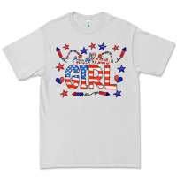 Dove Grey all american girl doodle letters Premium Tee - CowCowDesign