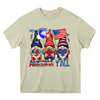 Mossy America y'all with gnomies Heavy Core Tee - HowdyJamesFarm