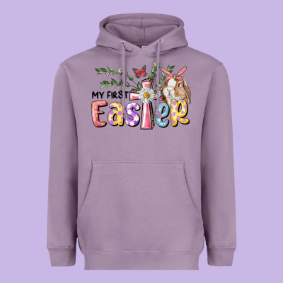 My First Easter Bunny Heavyweight Hoodie Designed By Ranaportraitstore