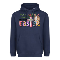 Navy My First Easter Bunny Heavyweight Hoodie - RanaPortraitStore