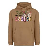 Toasted Coconut My First Easter Bunny Heavyweight Hoodie - RanaPortraitStore
