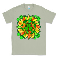 Matcha sunflower with st patricks smiley face and shamrock with glitter Classic Tee - Artiststas
