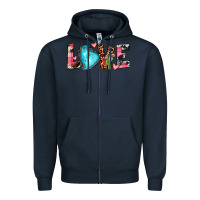 Navy gemstone love Zipper Hoodie - JahusDesignShop