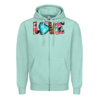 Seafoam gemstone love Zipper Hoodie - JahusDesignShop