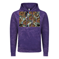 Cloud Purple Dog Pattern Vintage Hoodie - CowhideDigitalArt