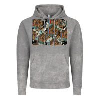 Cloud Rock Dog Pattern Vintage Hoodie - CowhideDigitalArt