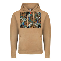 Vintage Camel Dog Pattern Vintage Hoodie - CowhideDigitalArt