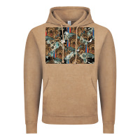 Dog Pattern Vintage Hoodie | Teevron