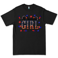 Black All American Girl Premium Tee - CowCowDesign