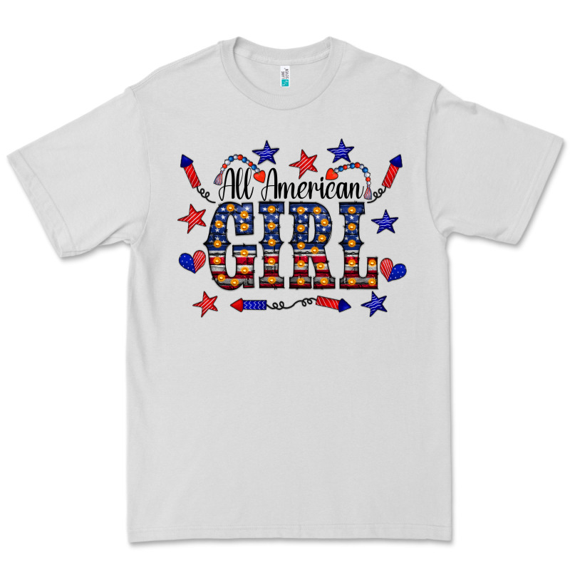 All American Girl Premium Tee by CowCowDesign | Teevron