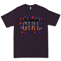 Plum All American Girl Premium Tee - CowCowDesign