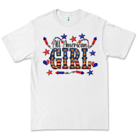White All American Girl Premium Tee - CowCowDesign