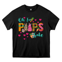 Black Oh for peeps sake Easter Day Heavy Core Tee - HowdyJamesFarm